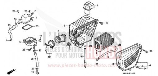 FILTRE A AIR CB250X de 1999